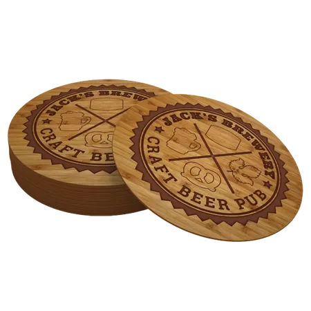 Bamboo Coaster - Custom Banners Now