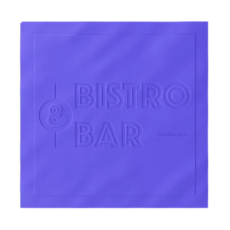 Custom Debossed Beverage Napkin - Custom Banners Now