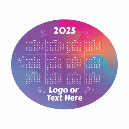 Colorful Gradient Calendar Mouse Pad - Custom Banners Now
