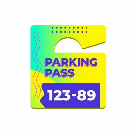 Small Parking Passes Small Parking Passes - Custom Banners Now