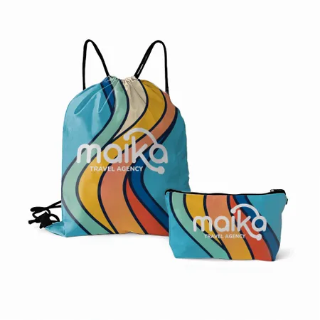 Drawstring Bag and Pouch Set Drawstring Bag and Pouch Set - Custom Banners Now