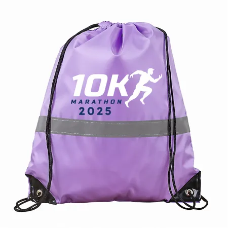 Drawstring Bags With Reflective Strip Drawstring Bags With Reflective Strip - Custom Banners Now