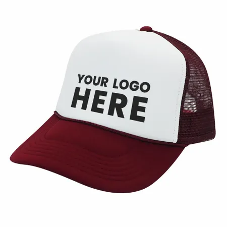 Nissun Foam Trucker Hat, 5 Panel Mesh Cap, Two Tone Colors - SPC - Custom Banners Now
