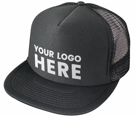 Nissun Cap 5 Panel Foam Trucker Hat Flat Bill - 5FBC - Custom Banners Now