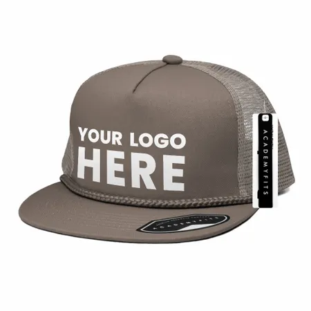 Academy Fits 2071G Rope Trucker Snapback Hat - Custom Banners Now