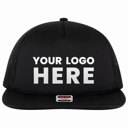 OTTO Cap 3995015-1 OTTO Snap 5 Panel Pro Style Mesh Back Trucker Snapback Hat - Custom Banners Now