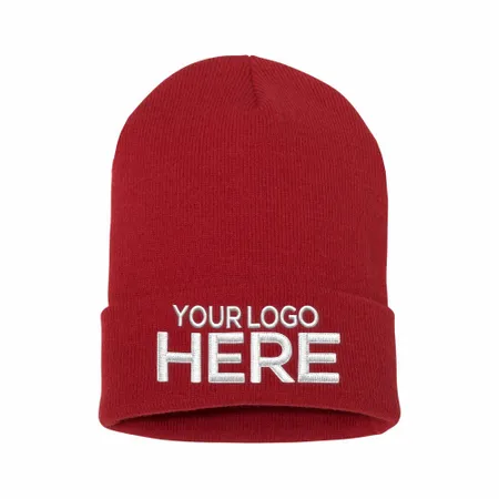 Waffle Cuffed Knit Beanie - Custom Banners Now