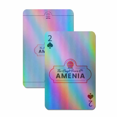 Holographic Silver Playing Cards - Custom Banners Now