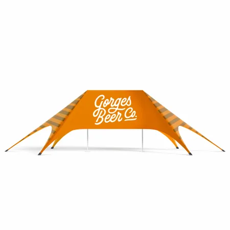 Double Pole Star Tent - Custom Banners Now