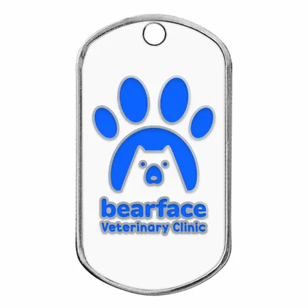 Hard Enamel Metal Dog Tags - Custom Banners Now