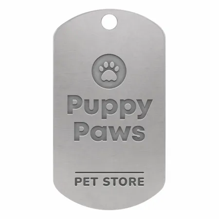 Die Struck Metal Dog Tags - Custom Banners Now