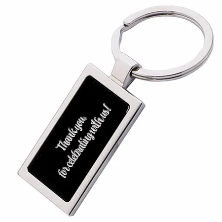 Colored Rectangle Metal Keychain - Custom Banners Now