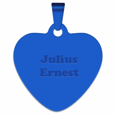 Full Color Heart Metal Keychain - Custom Banners Now