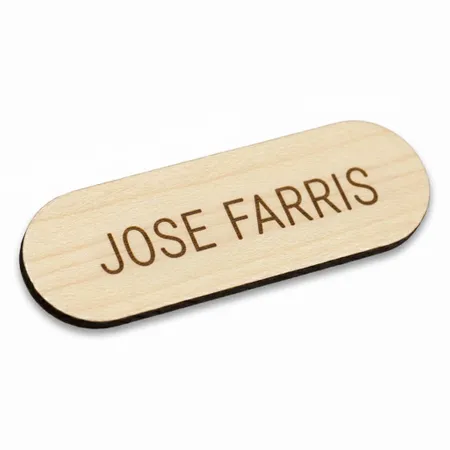 Wooden Name Badges - Custom Banners Now