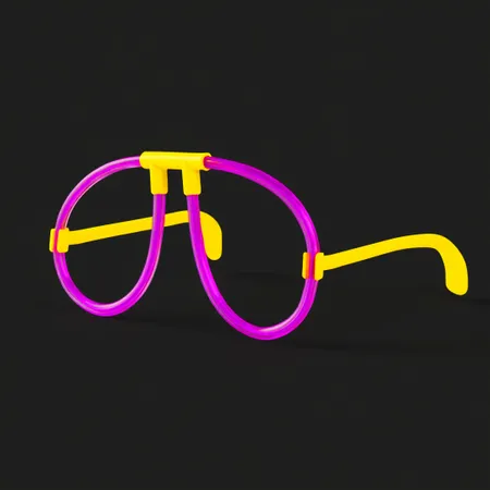 Neon Glasses - Custom Banners Now