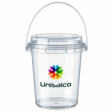 Premium Transparent Drink Buckets - Custom Banners Now