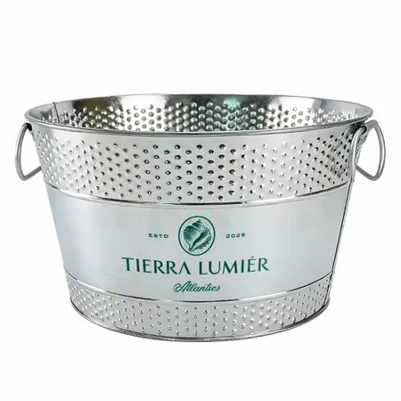Galvanized Beverage & Ice Buckets - Custom Banners Now