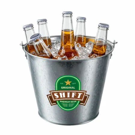 Tinplate Beer Buckets & Opener Combo - Custom Banners Now