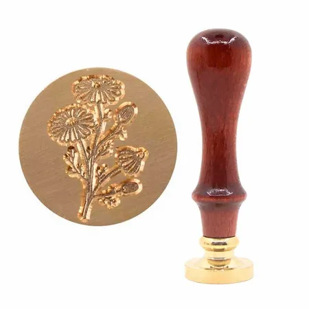 Beechwood Handle Wax Seal Stamps - Custom Banners Now