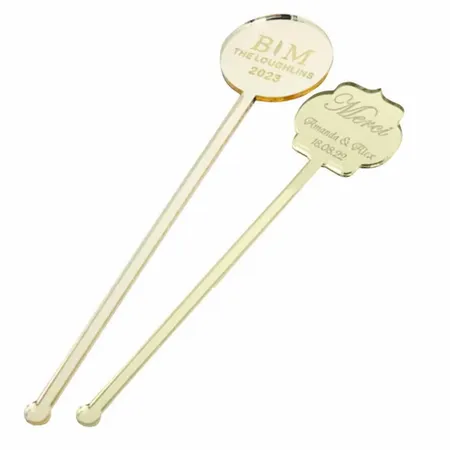 Metallic Acrylic Stir Sticks - Custom Banners Now