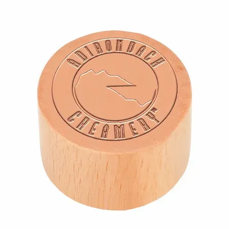 Round Wood Rubber Stamps - Custom Banners Now