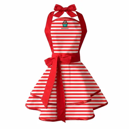Classic Stripe Double Layer Cotton Aprons - Custom Banners Now
