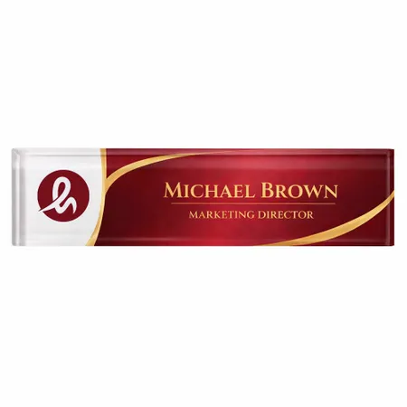 Acrylic Desktop Name Badges - Custom Banners Now