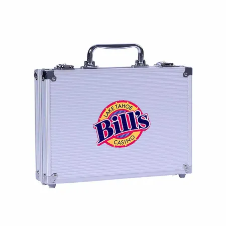100ct Aluminum Poker Chip Cases - Custom Banners Now