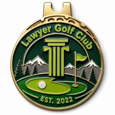 3D Ball Golf Marker with Hat Clips - Custom Banners Now
