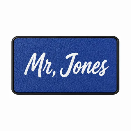 Leather Name Badges - Custom Banners Now