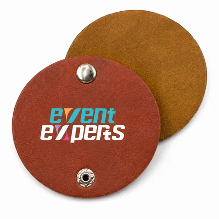 Round PU Leather Cable Organizers - Custom Banners Now