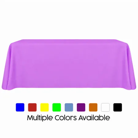 Blank Rectangle Table Throw Cover - Custom Banners Now