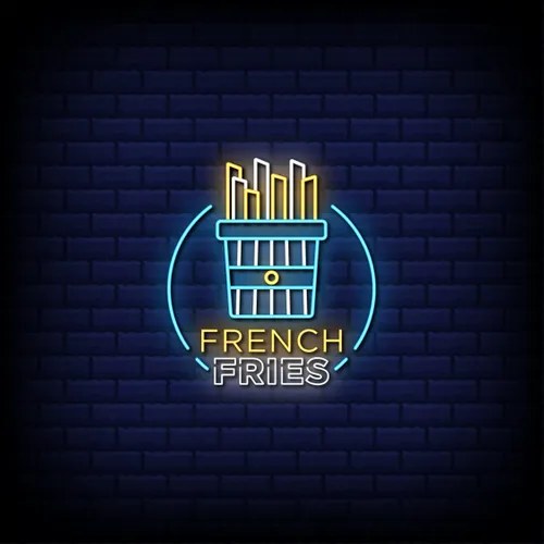 French Fries Shop Neon Sign