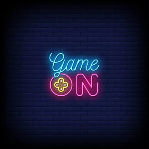 Game On Neon Sign - Custom Banners Now