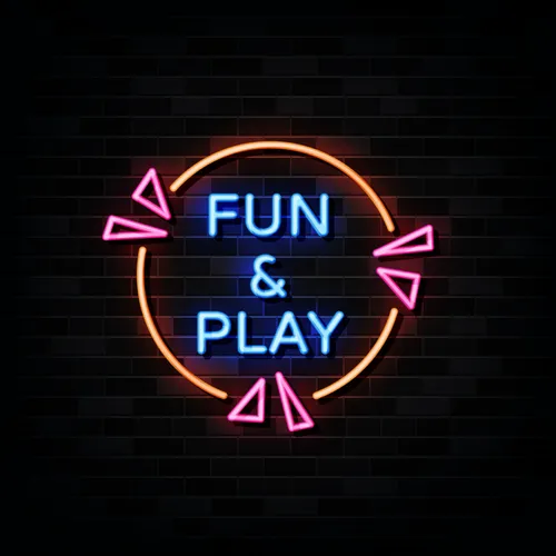 Fun & Play Neon Sign - Custom Banners Now