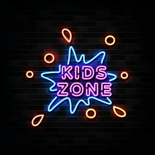 Kids Zone Neon Sign - Custom Banners Now