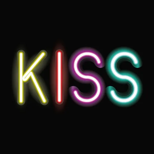 Kiss Neon Sign - Custom Banners Now