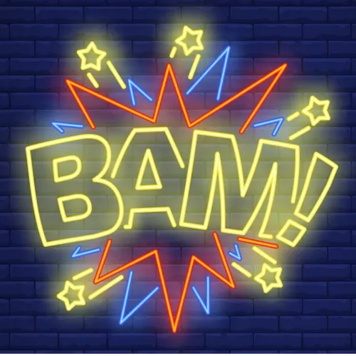 Bam Neon Sign - Custom Banners Now