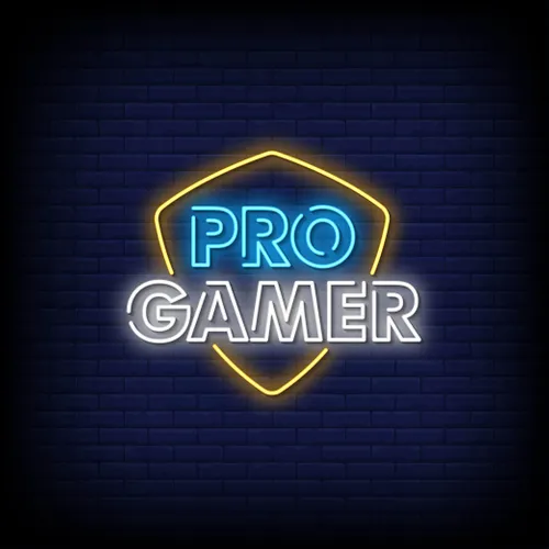 Pro Gamer Neon Sign - Custom Banners Now