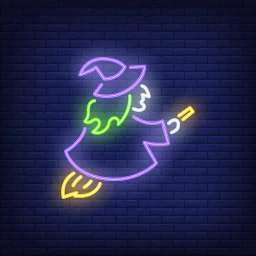 Witch Neon Sign - Custom Banners Now