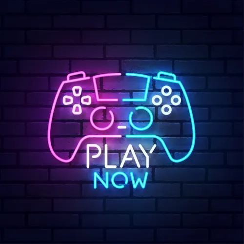 Play Now Neon Sign - Custom Banners Now