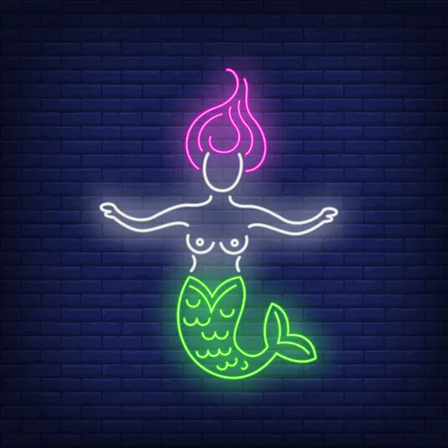 Mermaid Neon Sign - Custom Banners Now