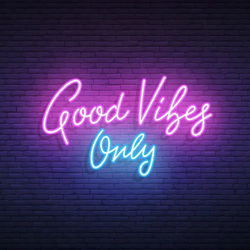 Good Vibes Only Neon Sign - Custom Banners Now