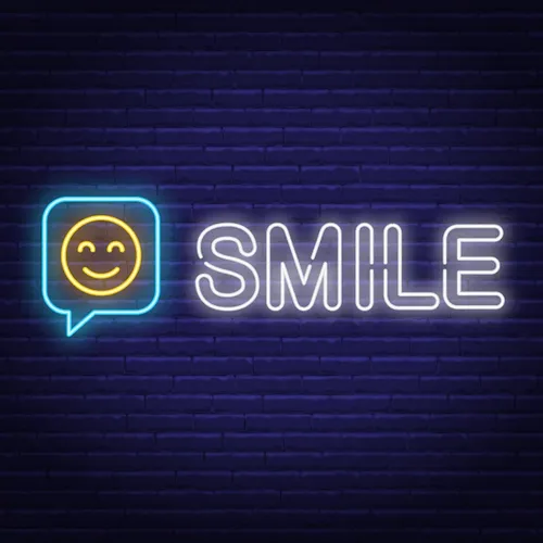 Smile Neon Sign - Custom Banners Now
