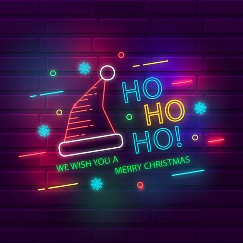 Wishing You a Merry Christmas Neon Sign - Custom Banners Now