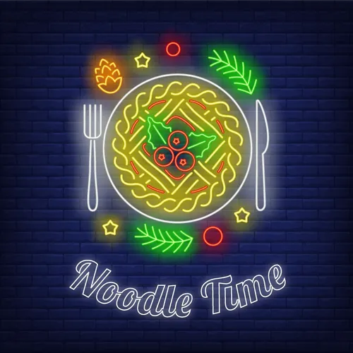Noodle Time Neon Sign - Custom Banners Now