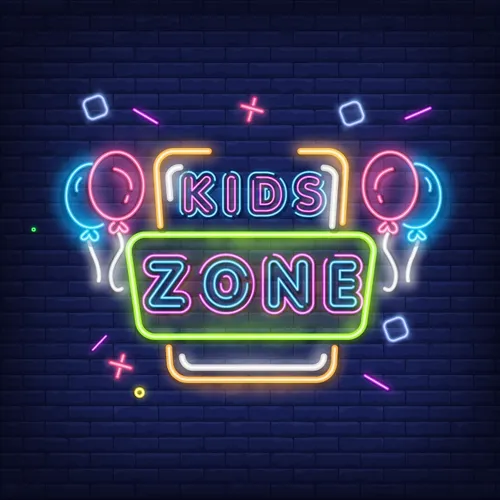 Funky Kids Zone Neon Sign - Custom Banners Now