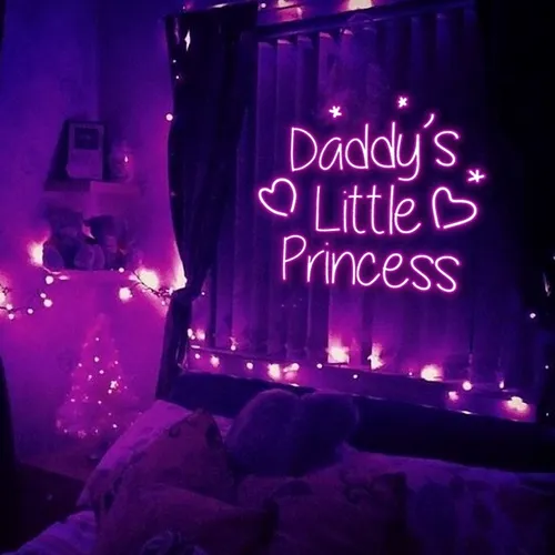 Daddy's Little Princess Neon Sign - Custom Banners Now
