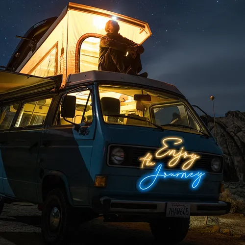 Enjoy the Journey Neon Sign - Custom Banners Now