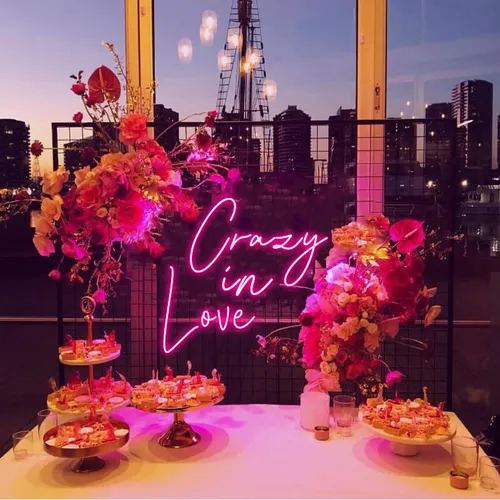 Crazy in Love Neon Sign - Custom Banners Now